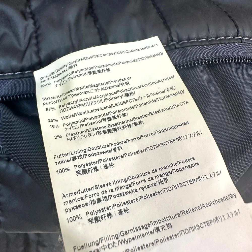 HUGO BOSS Jacket Men's 46R XXL Conaz2 Blue Field Coat‎ Quilted Lining Zip/Button